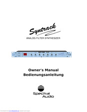 Spectral Audio SYNTRACK Owner's Manual