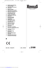 EINHELL Herkules SE 2100 Operating Instructions Manual