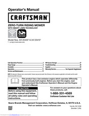 Craftsman 247.20400 series Operator's Manual