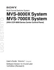 Sony MVS-8000X SystemMVS-7000X System User Manual