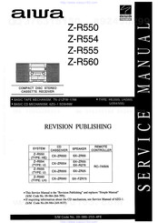 Aiwa Z-R554 Service Manual