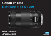 Canon EF 70-300mm f/4.5-5.6 IS USM Instructions Manual
