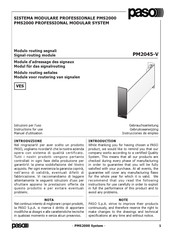Paso PM2045-V Instructions For Use Manual