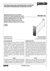 Paso PM2093-VL Instructions For Use Manual