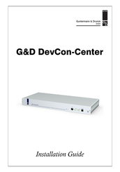 G&D DevCon-Center Installation Manual