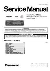 Panasonic CQ-5109U Service Manual