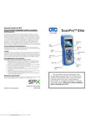 OTC Tools ScanPro Elite Quick Start Manual