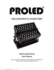 PROLED WALLWASHER XL Manual