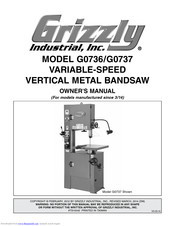 Grizzly G0736 Owner's Manual