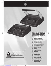 GBC ClickBind C150E Instruction Manual