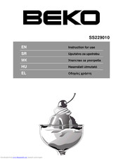 Beko SS229010 Instructions For Use Manual