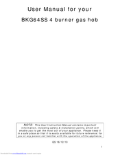 Applico BKG64SS User Manual