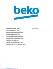 Beko DS227020 User Manual