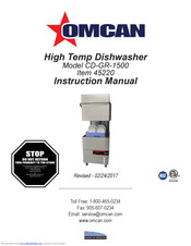 Omcan CD-GR-1500 Instruction Manual