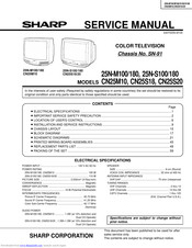 Sharp 25N-M100 Service Manual