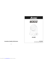 ACME PAGEANT CM-600z User Manual