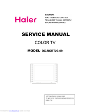 Haier DX-RCRT20-09 Service Manual