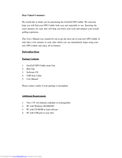 GeoGolf GPS Caddie User Manual