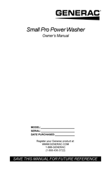 Generac Portable Products Small Pro Power Washer Owner's Manual