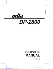Mita DP-2800 Service Manual