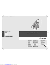 Bosch GAS 25 L SFC Original Instructions Manual