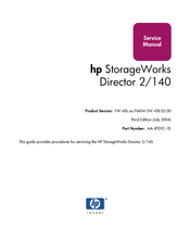 HP StorageWorks 2/140 - Director Switch Service Manual