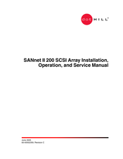 Dot Hill Systems SANnet II 200 Installation, Operation And Service Manual