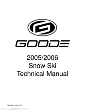 GOODE 185 C68 Technical Manual