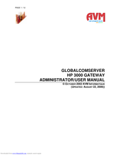 AVM HP 3000 Administrator User Manual