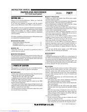 M-system 75ET Instruction Manual