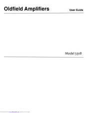 Oldfield 5918 User Manual