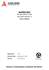 ADLINK Technology NuPRO-842 Series User Manual