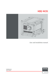 Barco HDQ 4K35 User And Installation Manual