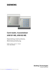Siemens AR6181-MS Operating Instructions Manual