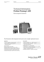 Proline Promag L 400 Technical Information