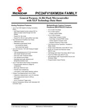 Microchip Technology PIC24FV16KM204 FAMILY Datasheet