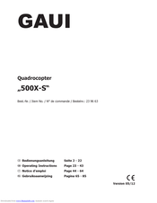 Conrad GAUI 500X-S Operating Instructions Manual