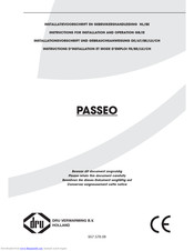 Dru PASSEO Instructions For Installation And Operation Manual