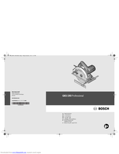 Bosch GKS 66 X Professional Original Instructions Manual