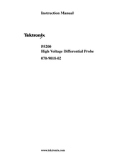 Tektronix P5200 Instruction Manual