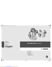 Bosch GOF 1600 Professional Original Instructions Manual