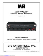 MFJ hamproaudio MFJ-652 Instruction Manual
