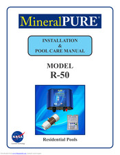 ClearWater mineralpure R-50 Installation Manual
