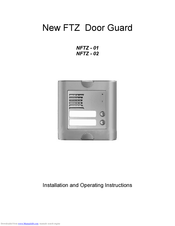 Alphatech NFTZ - 01 Installation And Operating Instructions Manual