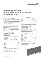 Cherry G80-11900 User Manual