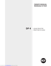 RCF DP 4 Owner's Manual