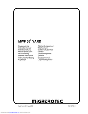 MIGATRONIC MWF 552 YARD Instruction Manual