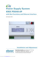 Elsner KNX PS640+IP Installation And Adjustment Manual