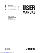 Zanussi ZFC1042WA User Manual