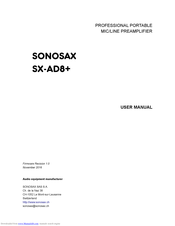 Sonosax SX-AD8+ User Manual